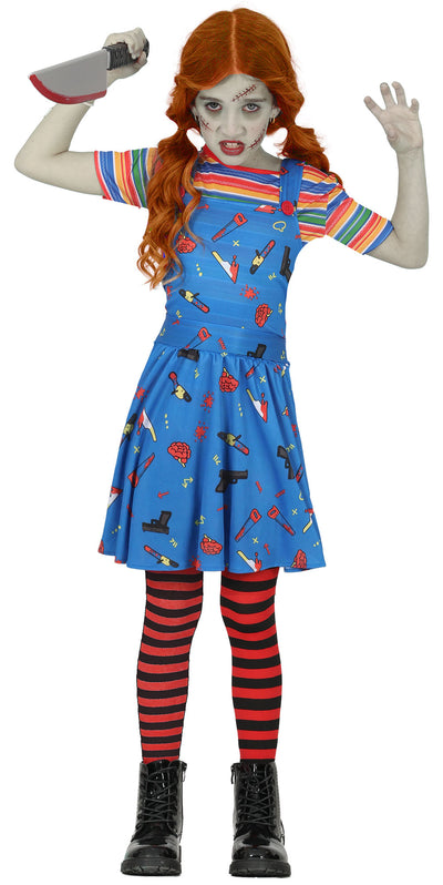 Chucky Kostuum Meisje – Killer Doll Halloween Kostuum