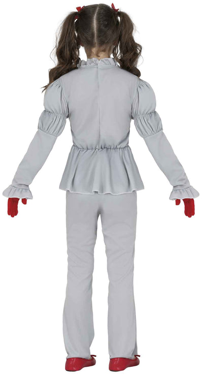 Bloederige Devil Clown Kostuum Kind – Grijze Horror Clown