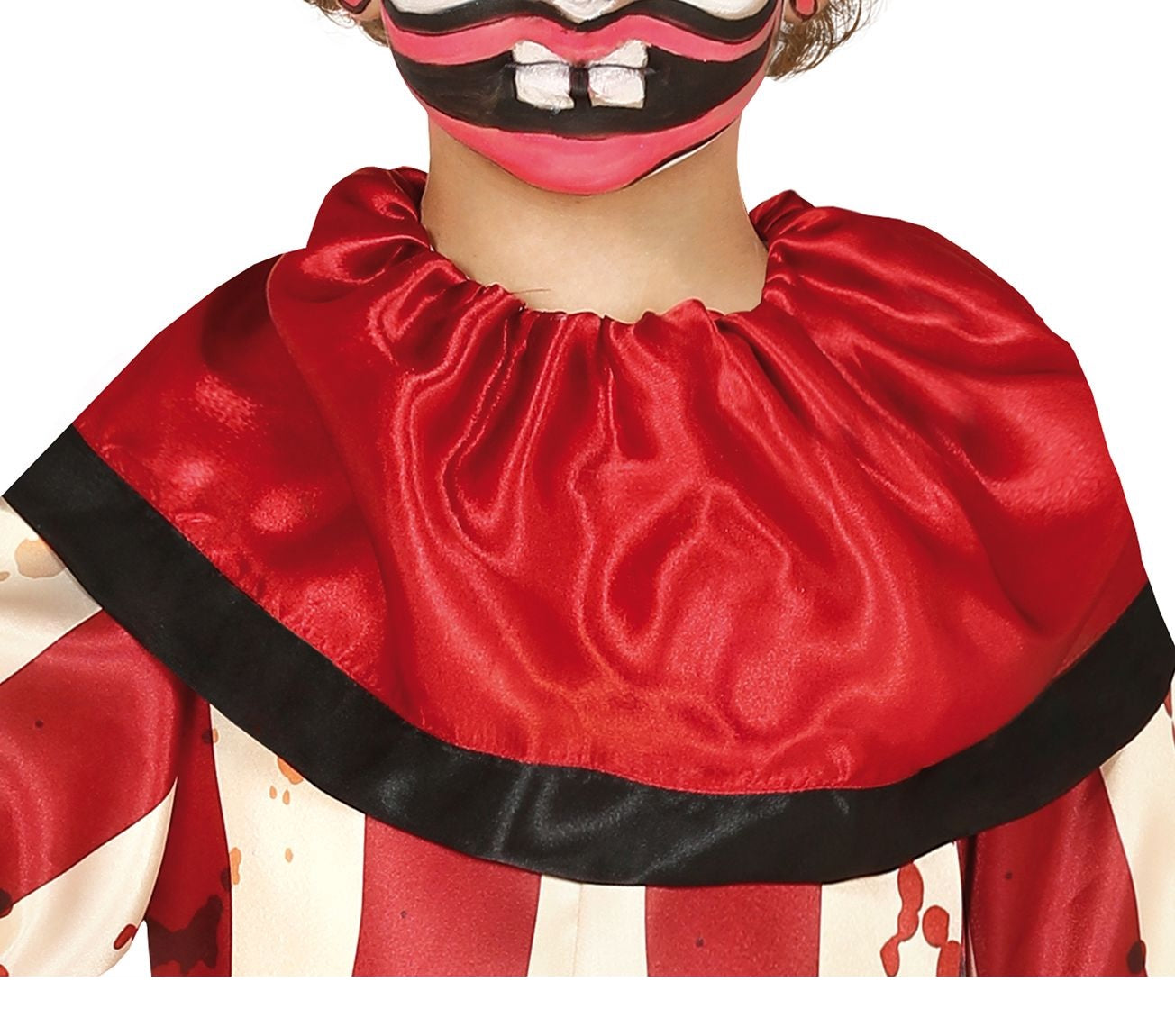 Clown-Halloweenkostüm für Kinder, gestreift