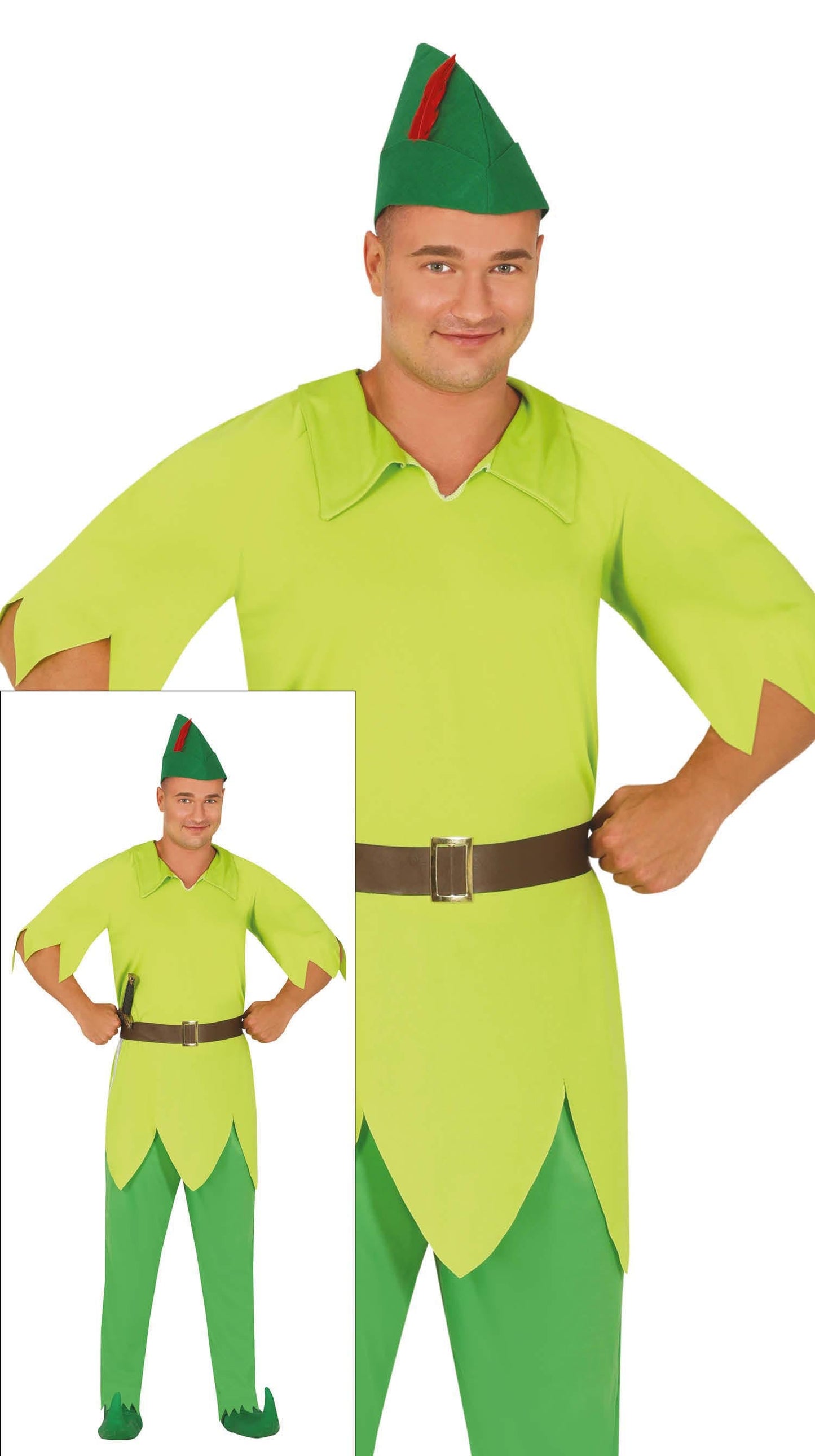 Robin Hood Kostuum Heren – Groen | Middeleeuws Verkleedpak