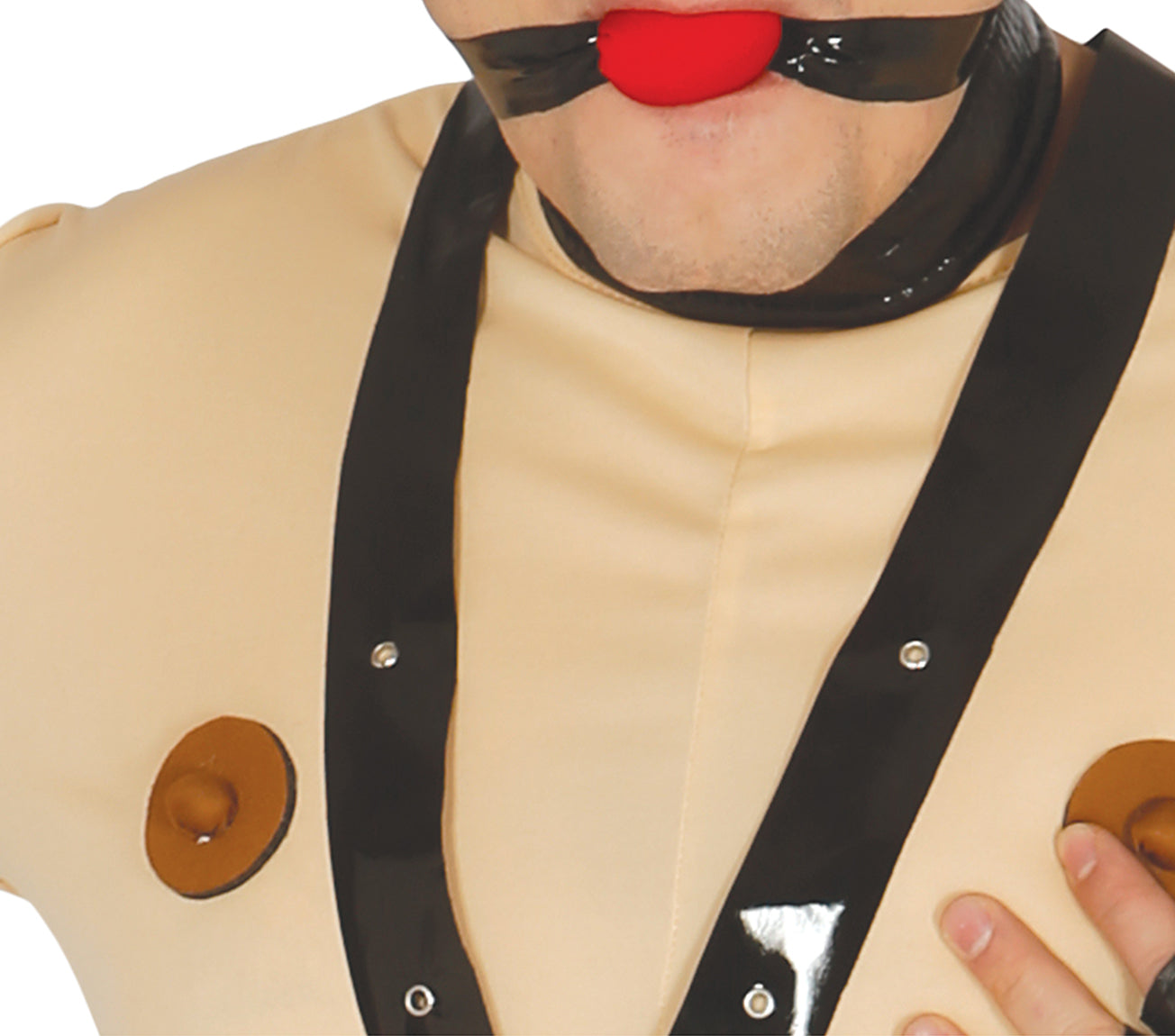 Bondage Kostuum Heren – Fetish Jumpsuit met Masker & Accessoires