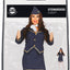 Stewardess Kostuum Dames – Jurk met Hoed & Jasje