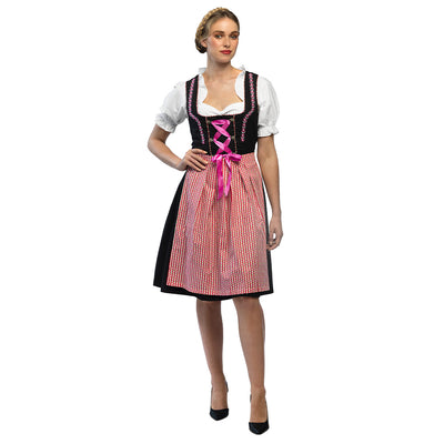 Frau Fischer Kostüm | Dirndl | Deutsches Kleid | Rosa