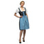 Kostuum Frau Fischer | Dirndl | Duitse Jurk  | Blauw