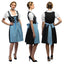 Kostuum Frau Fischer | Dirndl | Duitse Jurk  | Blauw