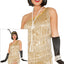 Charleston Jurk Dames – Goud | Jaren 20 Flapper Kostuum