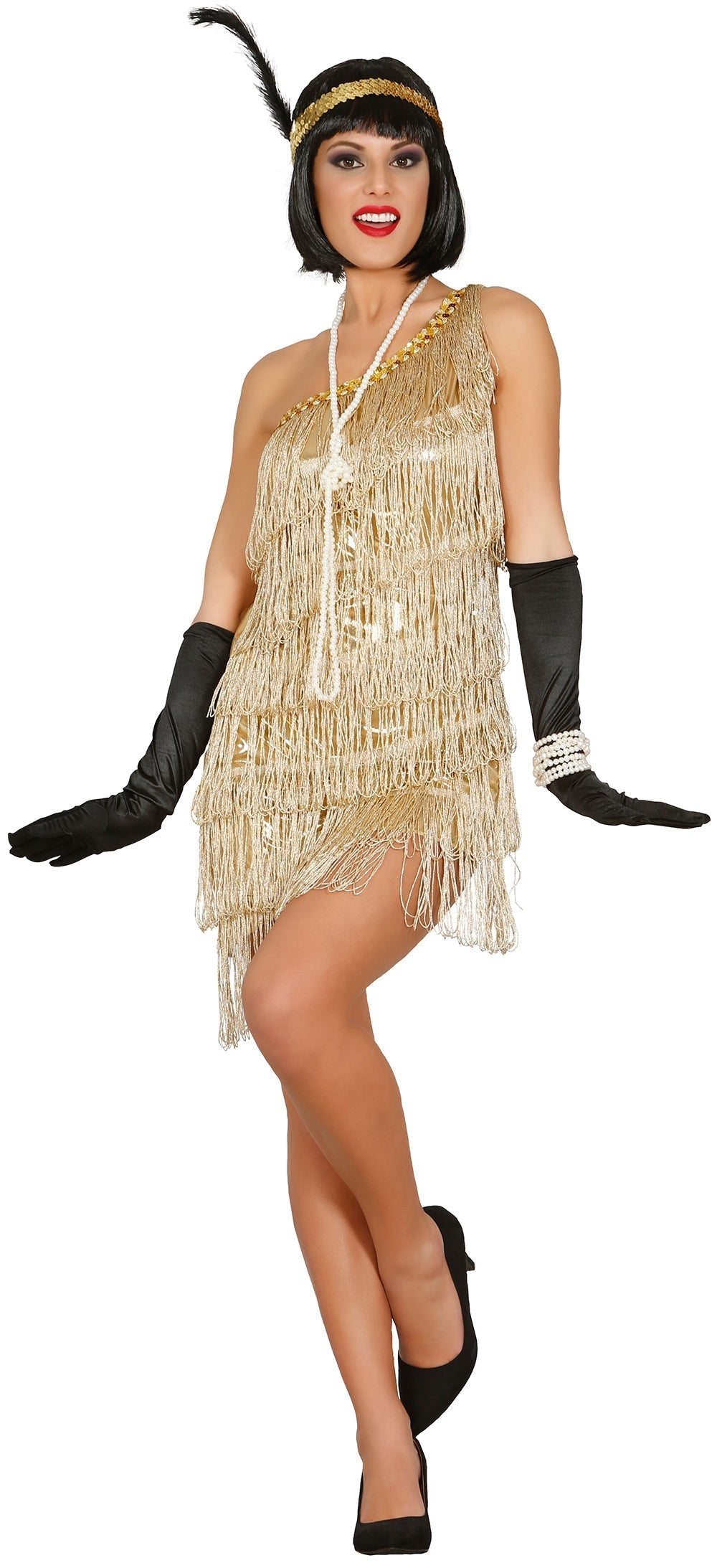 Charleston Jurk Dames – Goud | Jaren 20 Flapper Kostuum