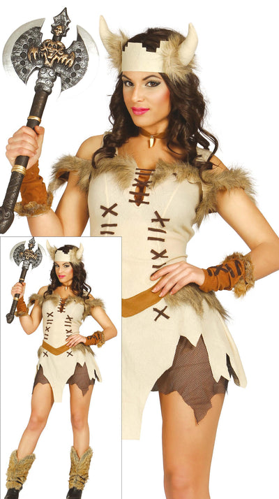 Viking Kostuum Dames Bruin
