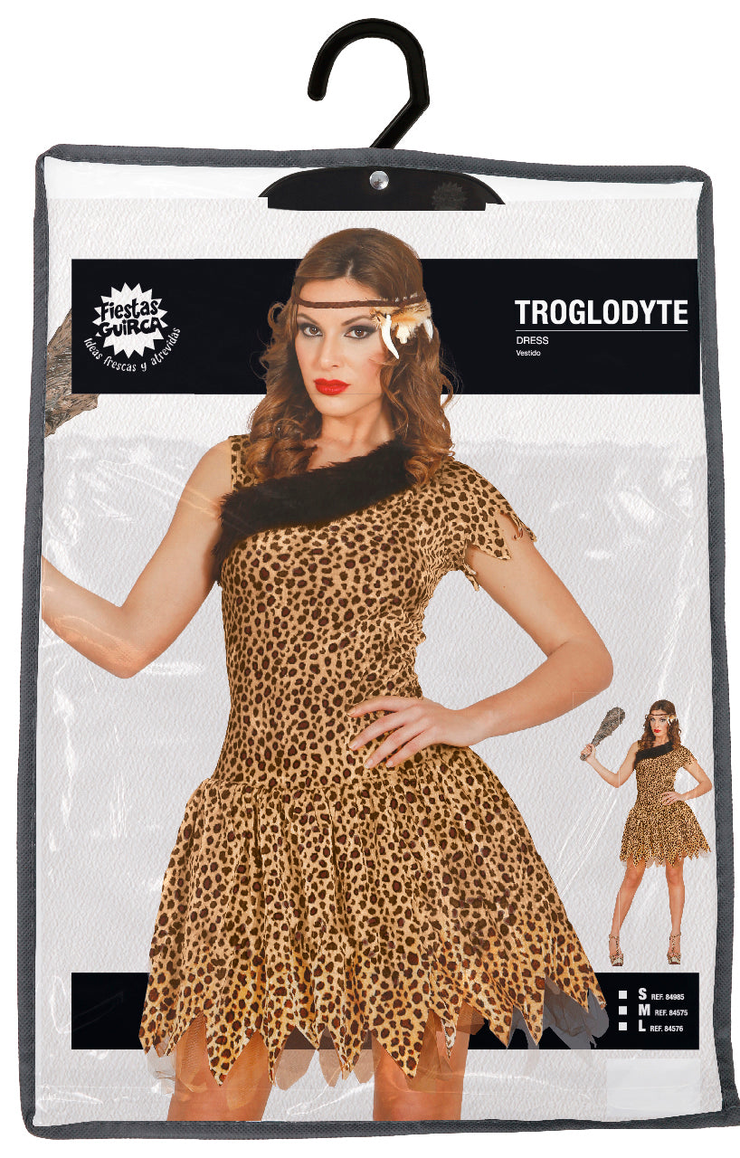 Holbewoner Jurkje Dames – Prehistorisch Verkleedkostuum