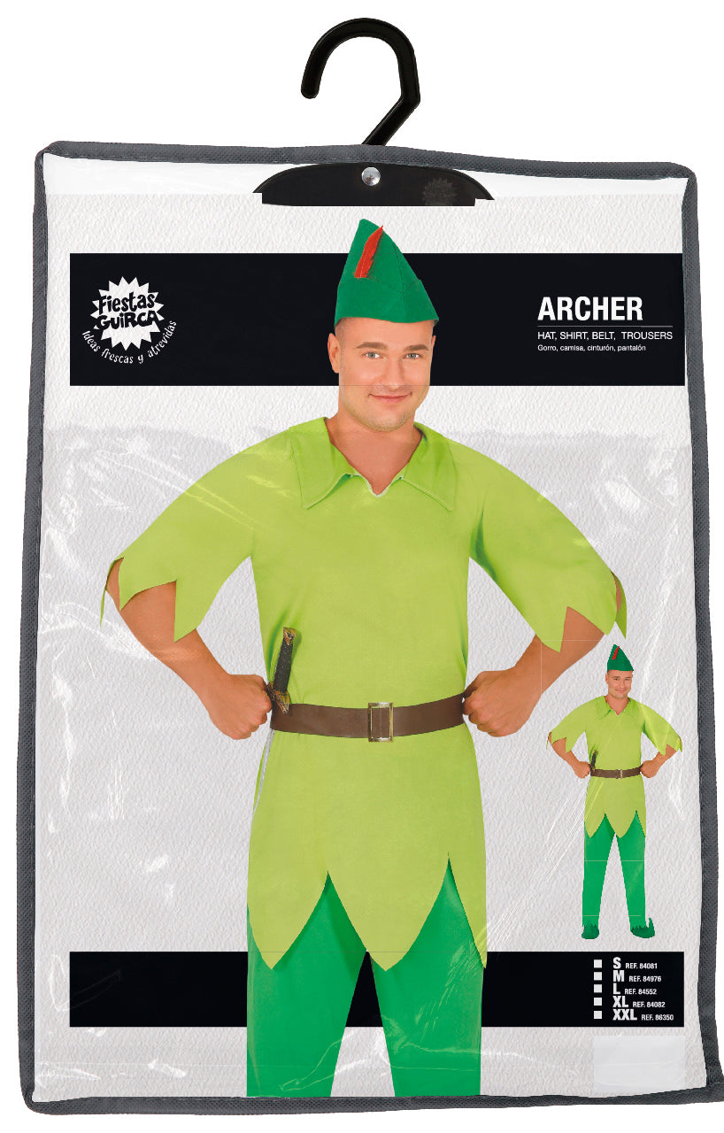 Robin Hood Kostuum Heren – Groen | Middeleeuws Verkleedpak