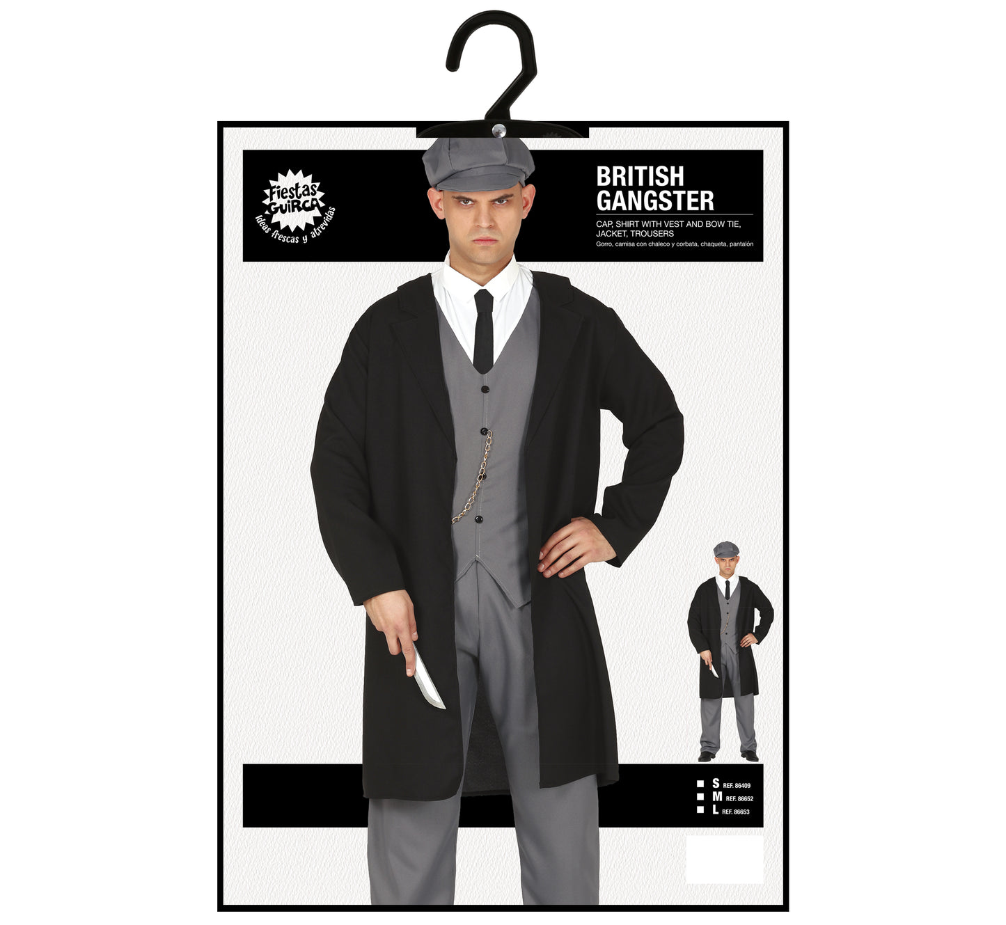 English Gangster Kostuum Heren – Vest & Pet | Peaky Style Verkleedpak