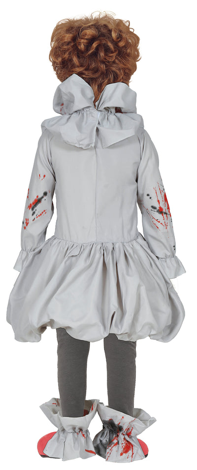 Grijze Horror Clown Kostuum Kind – Crazy Clown Halloween