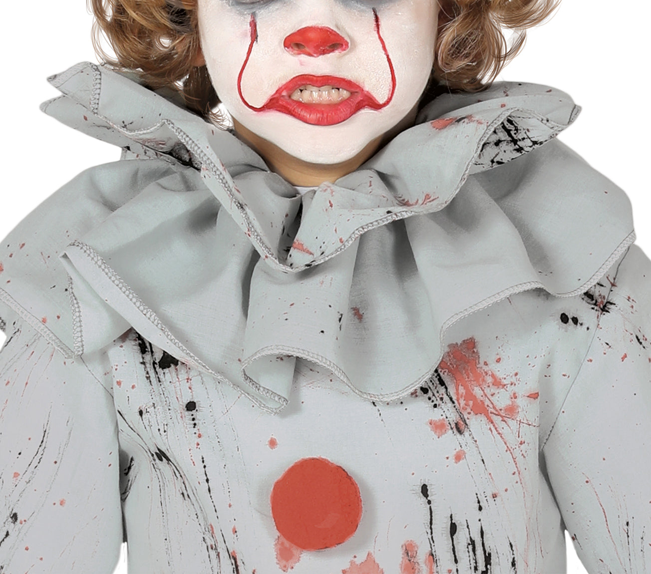 Grijze Horror Clown Kostuum Kind – Crazy Clown Halloween