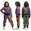 Regenboog Panter Trainingspak Kind – Fout 90’s Kostuum met Jas & Broek