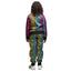 Regenboog Panter Trainingspak Kind – Fout 90’s Kostuum met Jas & Broek