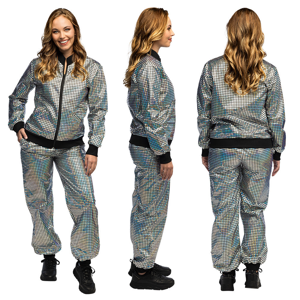 Zilveren Discobal Trainingspakken | DUO DEAL – Perfect voor Koppels & Vrienden