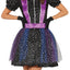 Heks Kostuum Dames – Starry Witch Paars/Zwart – Jurk & Heksenhoed