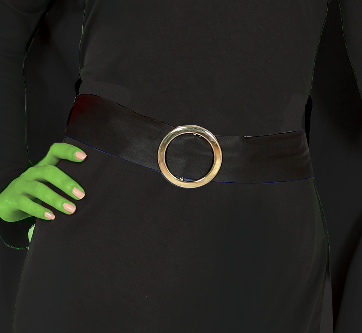 Heks Kostuum Dames – Zwart Halloween Fantasy Witch Kostuum – Jurk, Cape, Hoed & Riem