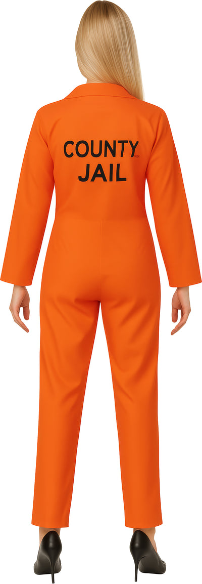 Gevangenis Kostuum Dames – Oranje Gevangene Overall
