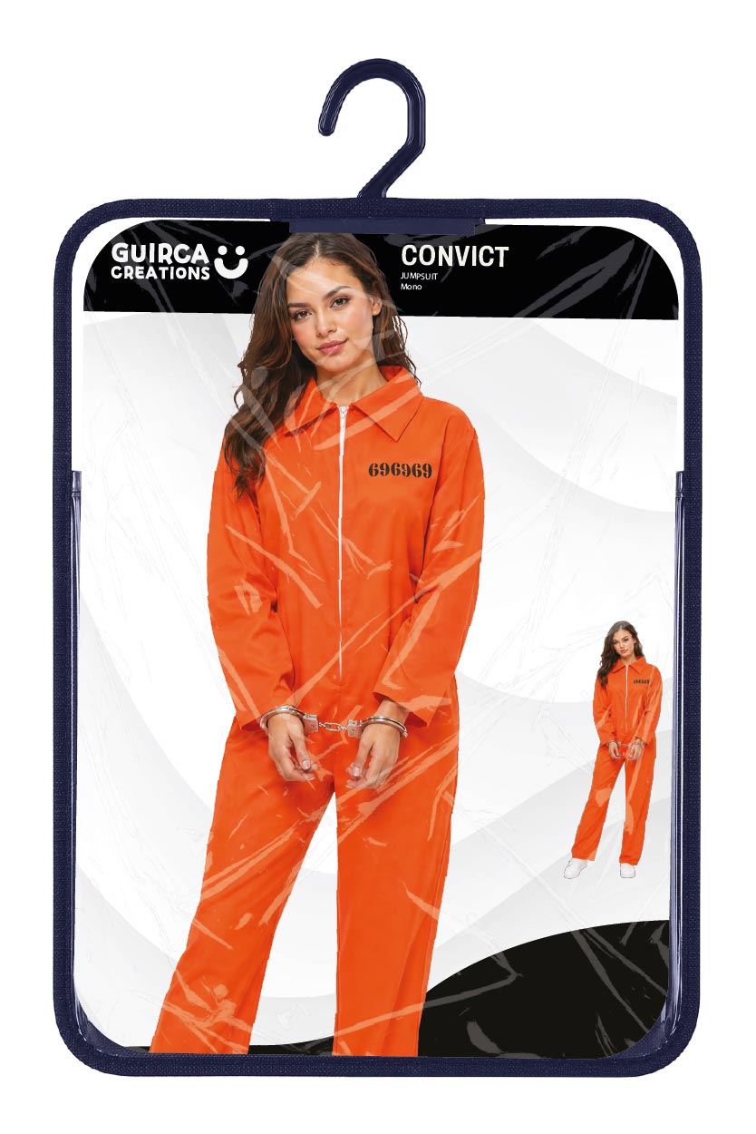 Gevangenis Kostuum Dames – Oranje Gevangene Overall