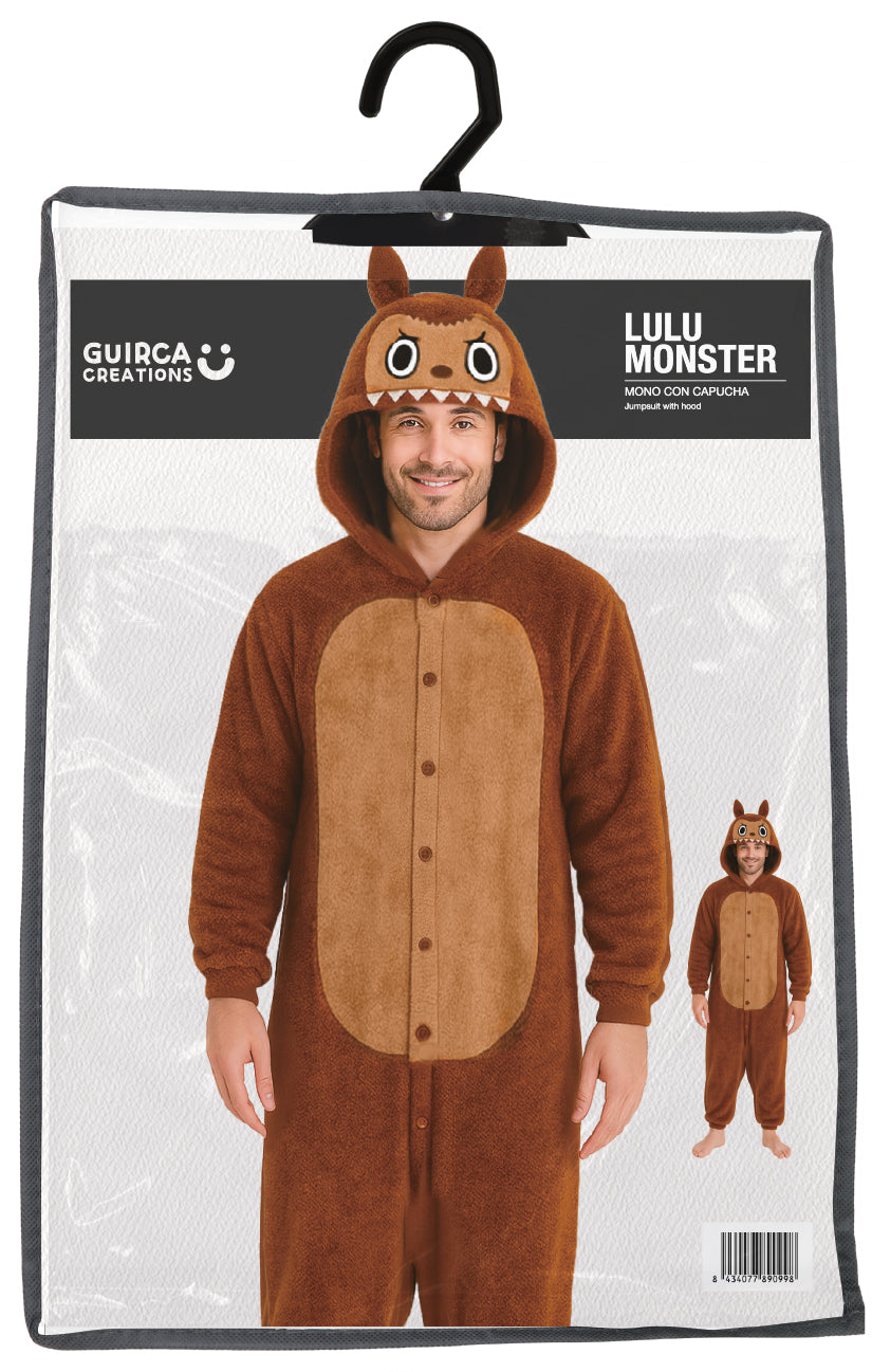 Labubu Pak - Onesie Heren –  Maat L (52/54) – Bruin