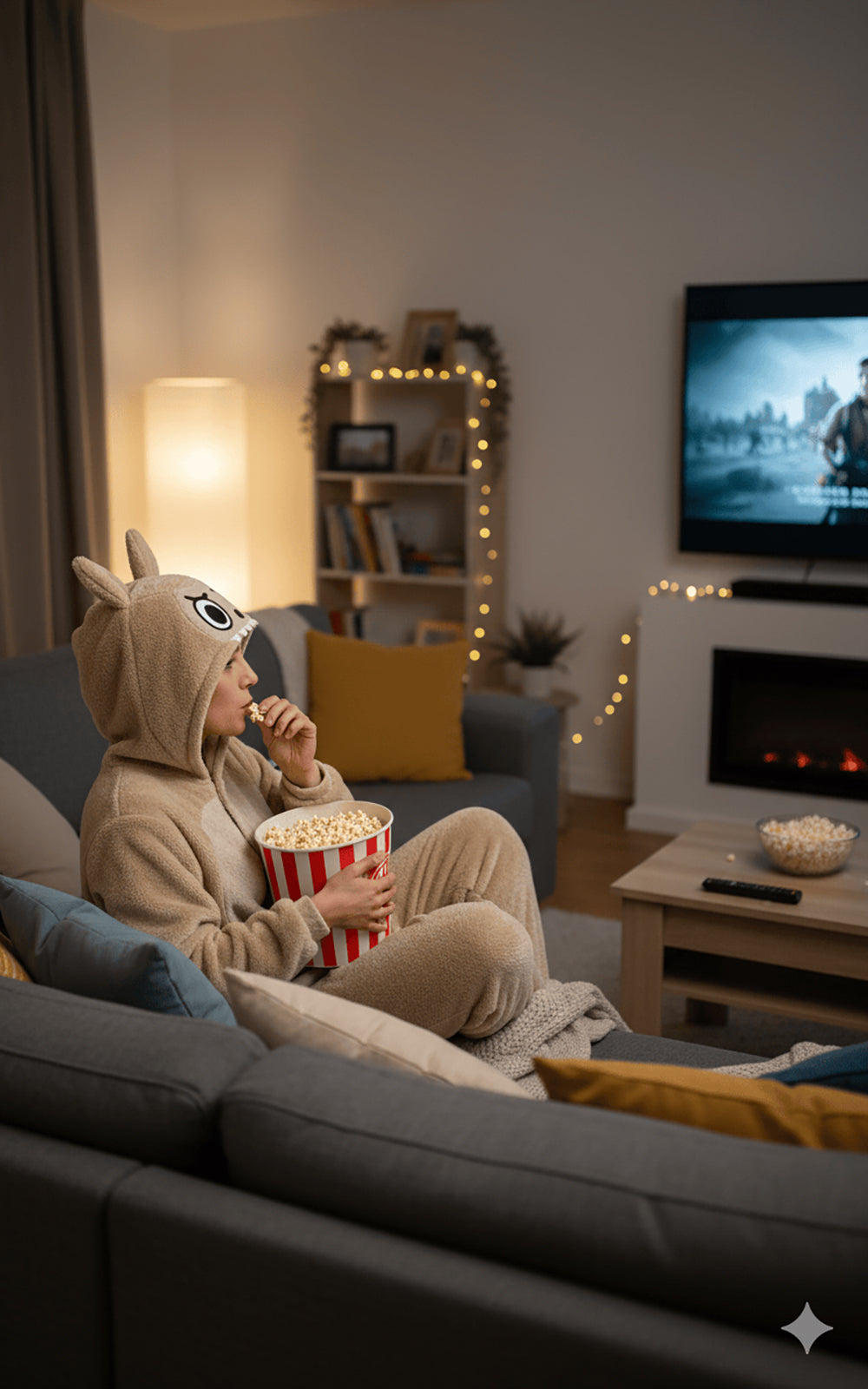 Labubu Pak - Onesie Dames – Maat L (42/44) – Beige