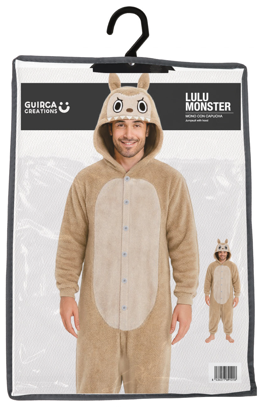 Labubu Pak - Onesie Heren – Maat L (52/54) – Beige