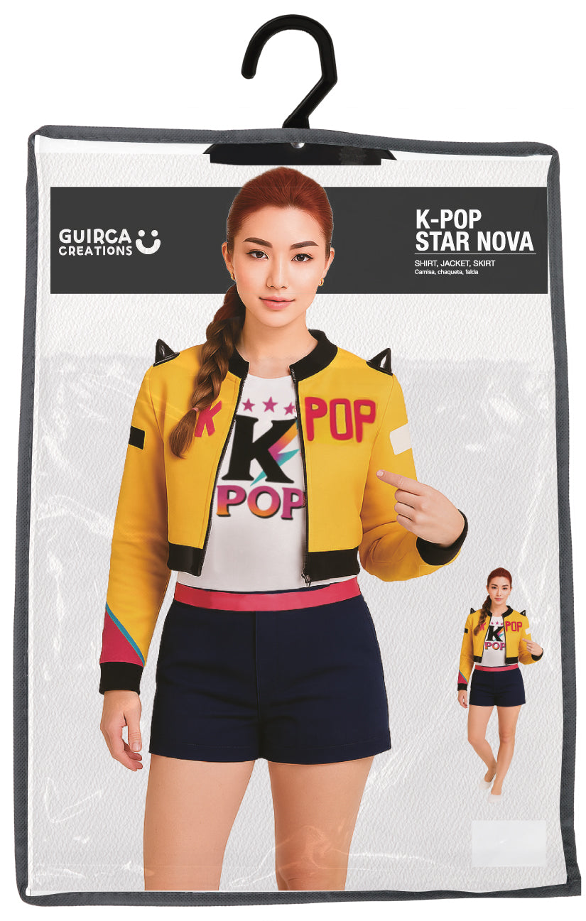 K-Pop Star Nova Dames – Outfit met Jacket, Rok & T-Shirt