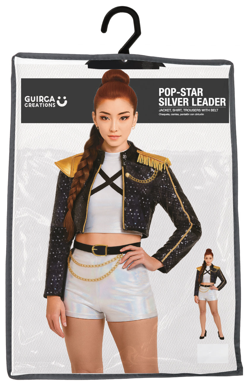 K-Pop Outfit - Rumi Mira Zoey - Dames – Podiumset met Riem, Jasje, T-Shirt & Broek