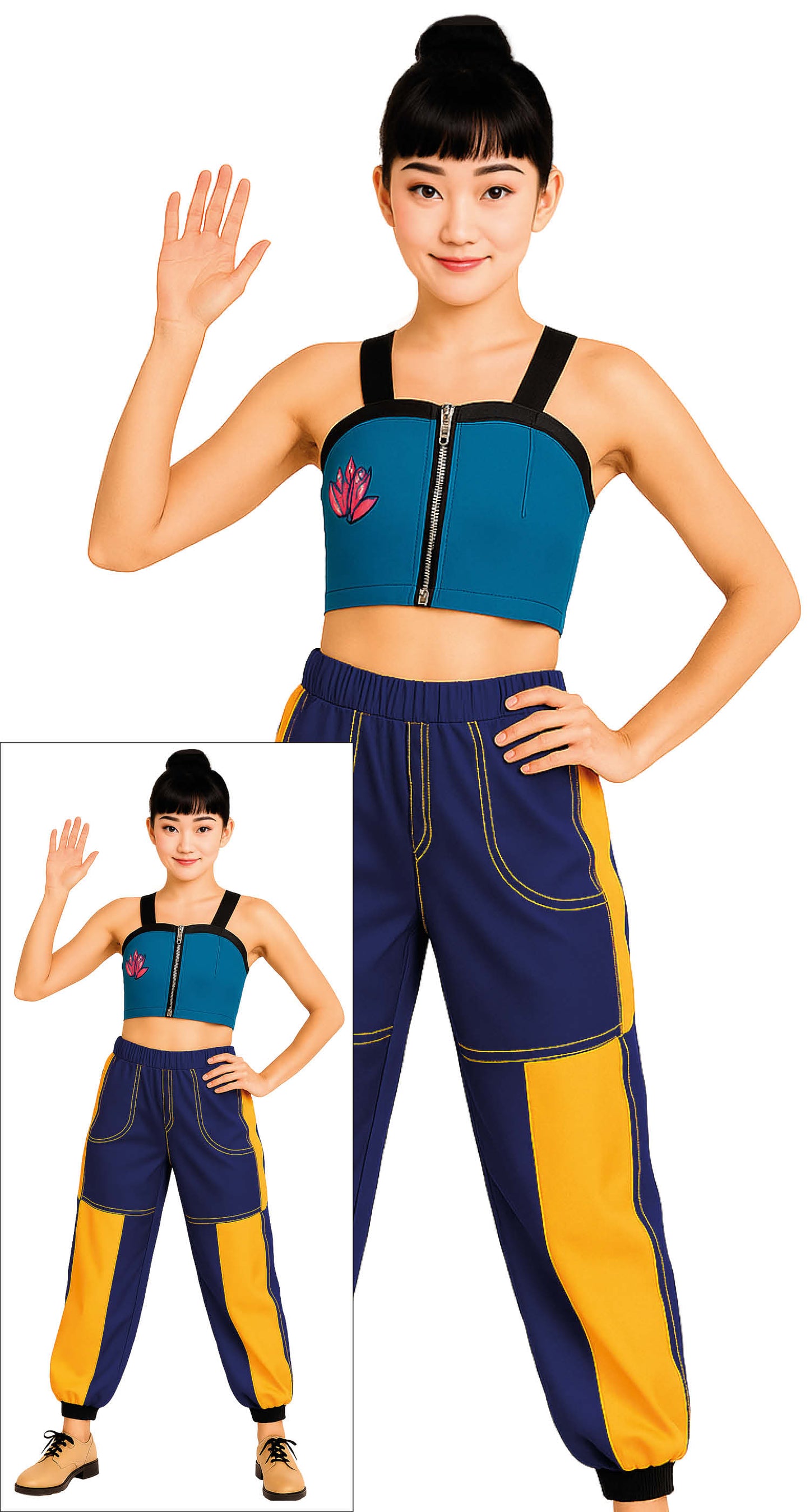 K-Pop Outfit Zoey Dames – Set met Broek & T-Shirt