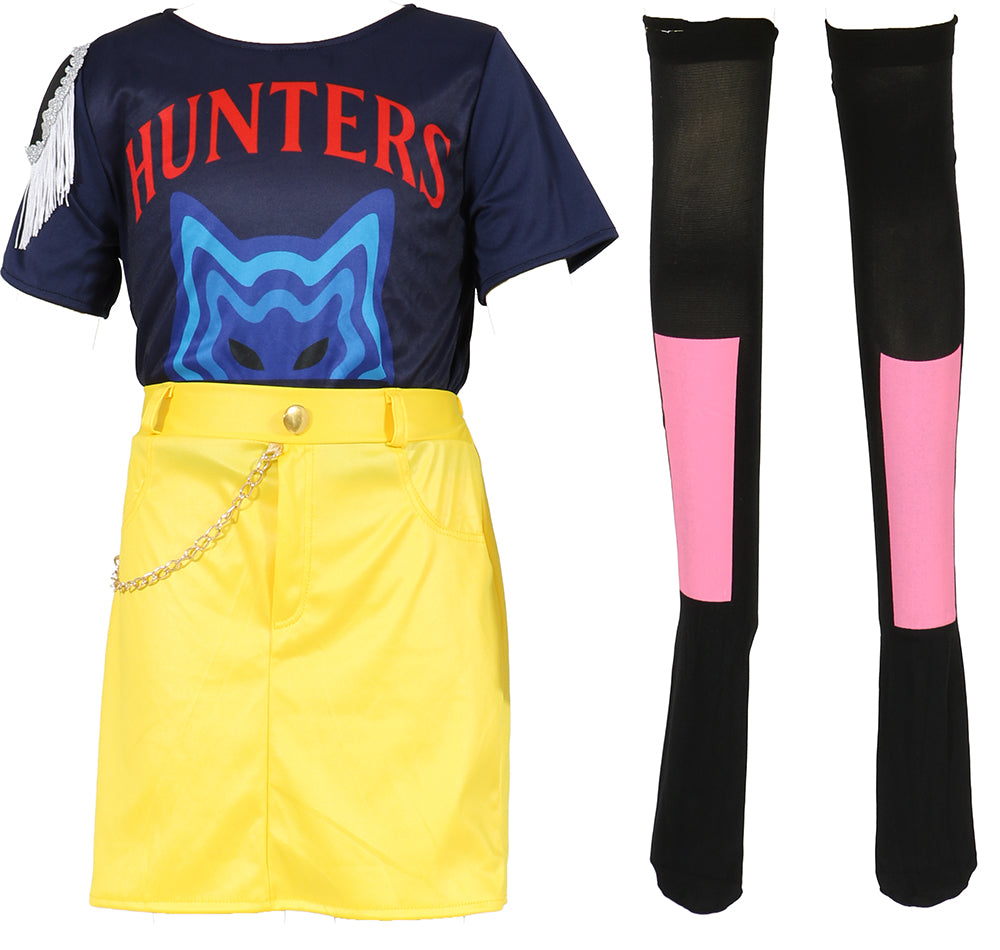 K-Pop Outfit Mira Dames – Set met Rok, Kousen & T-Shirt