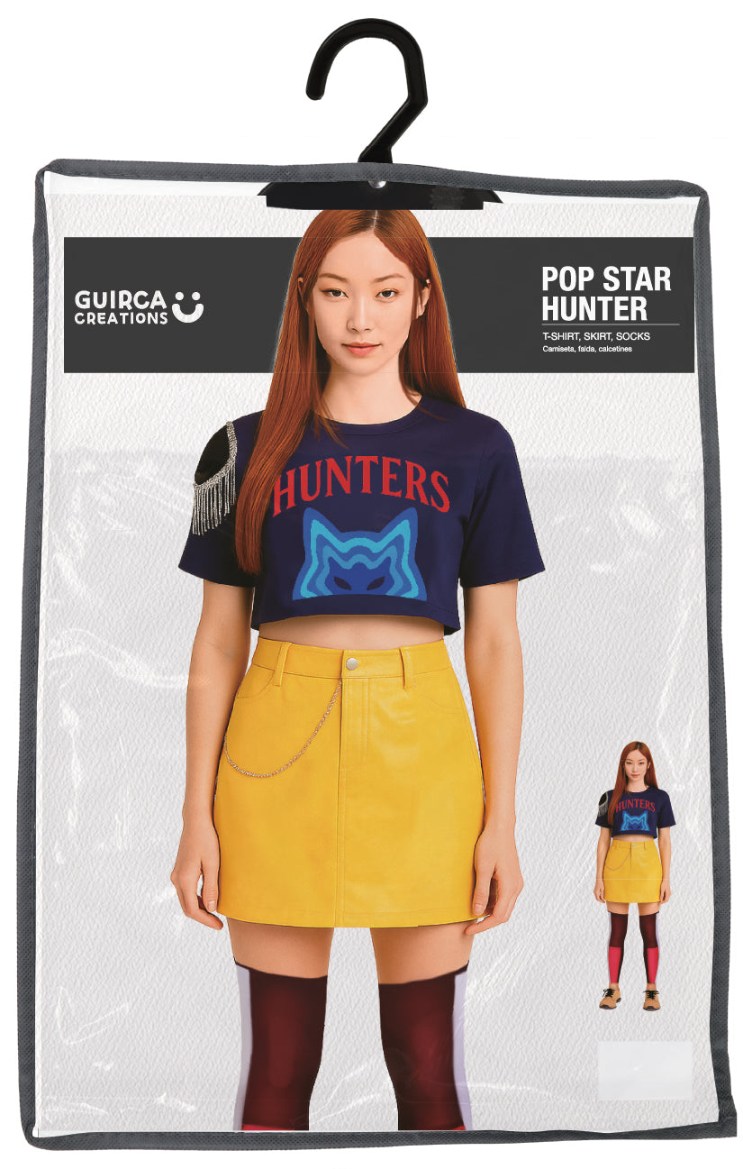 K-Pop Outfit Mira Dames – Set met Rok, Kousen & T-Shirt