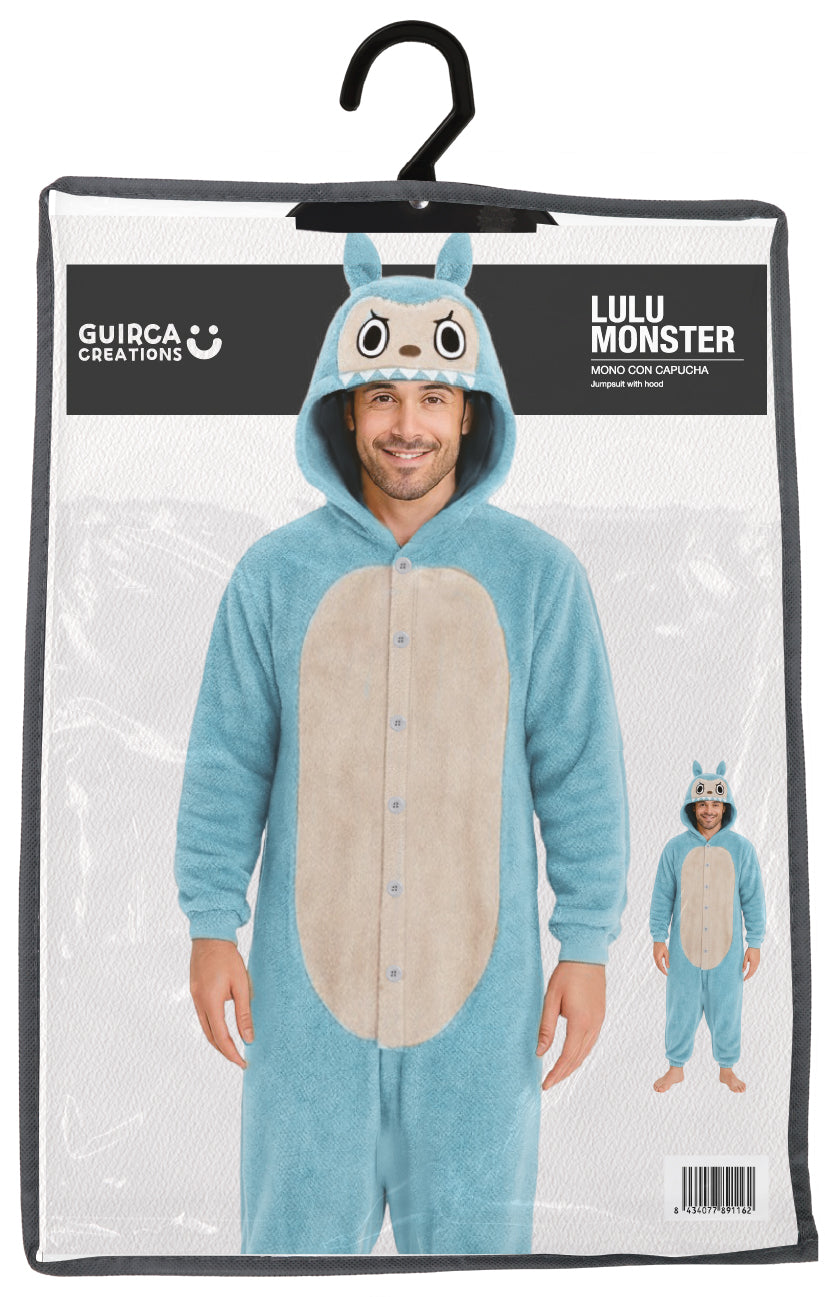 Labubu Pak - Onesie Heren – Maat L (52/54) – Blauw
