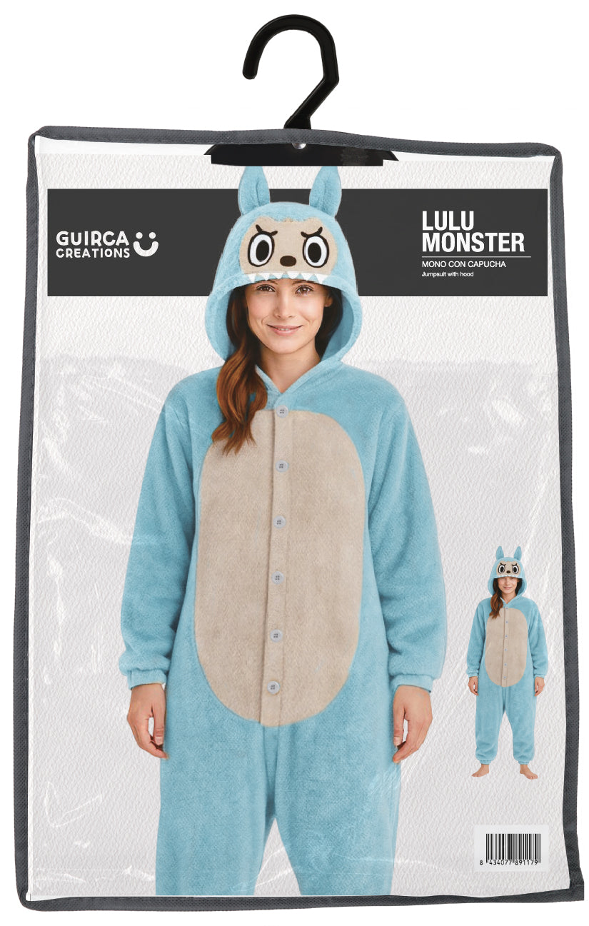 Labubu Pak - Onesie Dames –  Maat L (42/44) – Blauw