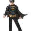 Zwart batman verkleedkostuum halloween gedragen door een kind