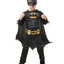 Zwart batman kostuum gedragen door kind