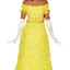 gele jurk dames carnaval achterkant prinses