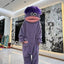 Big mouth onesie paars