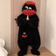 Big mouth onesie zwart