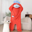 Big mouth onesie rood