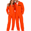Boeven Koppelkostuum Dames & Heren Duo Deal – 2x Oranje Gevangenis Overall
