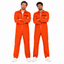 Boevenpak Heren Duo Deal – 2x Oranje Gevangenis Jumpsuit
