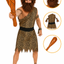 Complete Holbewoner Outfit Heren | Inclusief Pruik, Baard & Knuppel