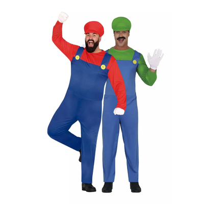 Mario en luigi duo kostuum voor carnaval