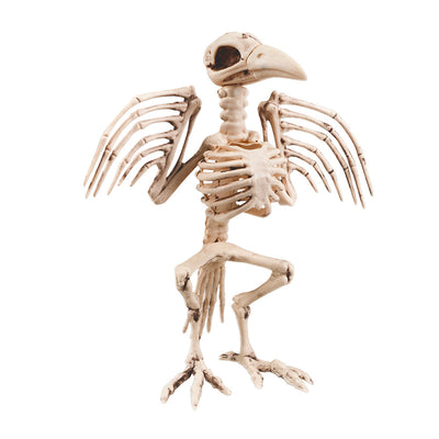 Realistisch kraaienskelet voor Halloweendecoratie