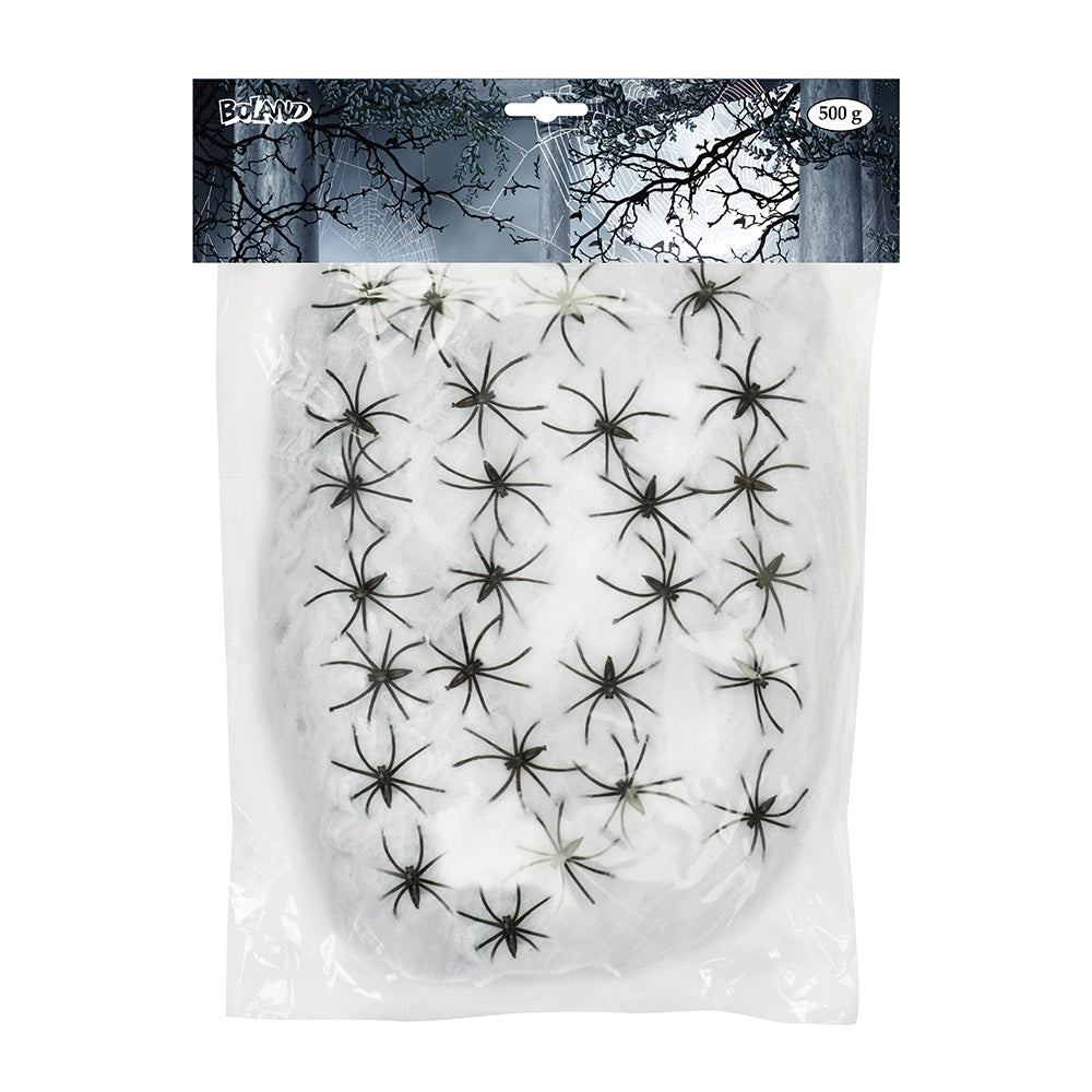 Wit spinrag met spinnen kopen