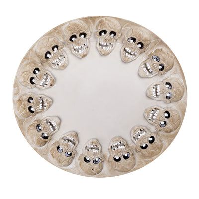 Halloween dienblad schedels