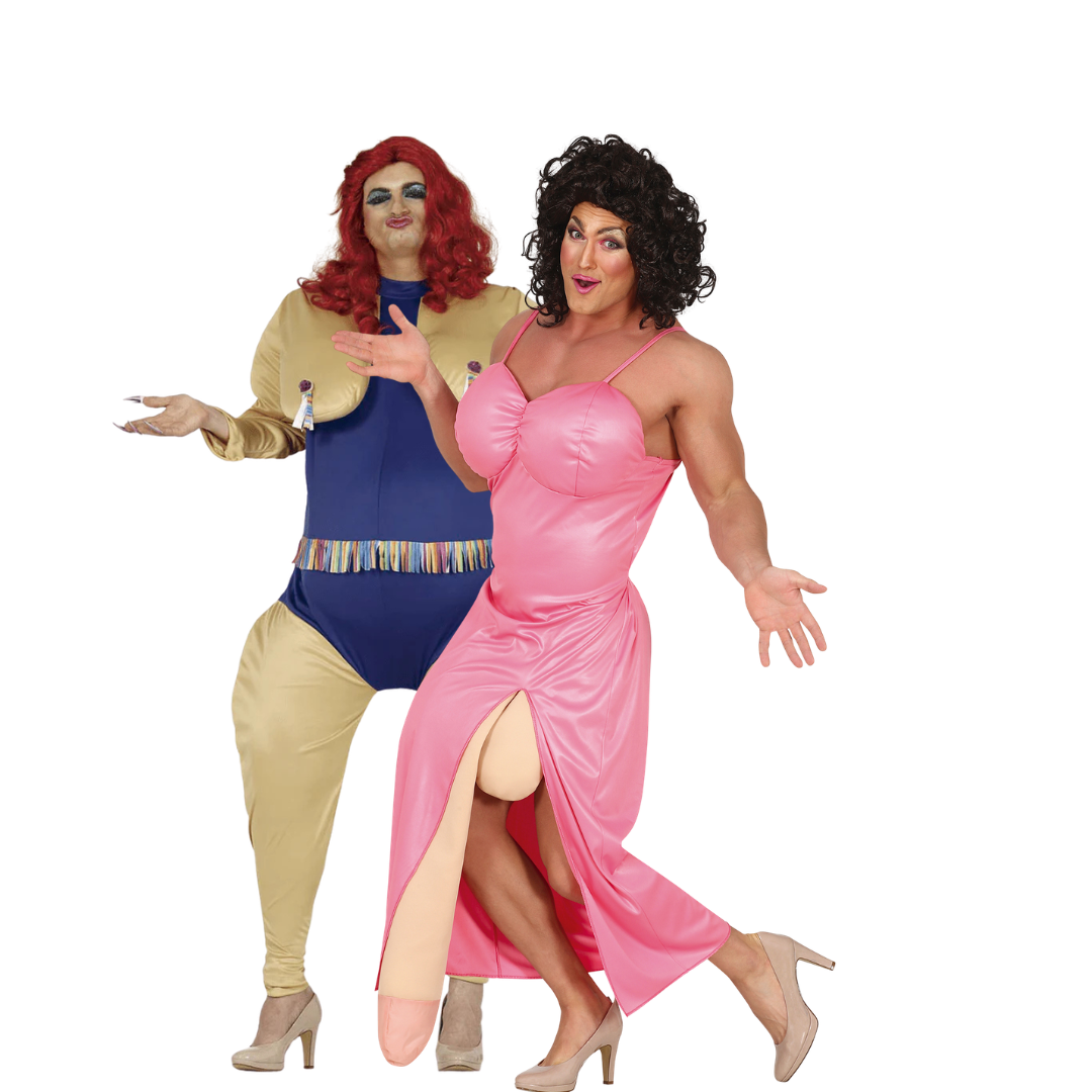 Drag Queen Duo Kostuum Heren