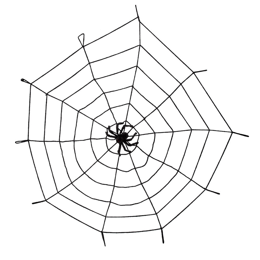 Elastisch spinnenweb met spin kopen