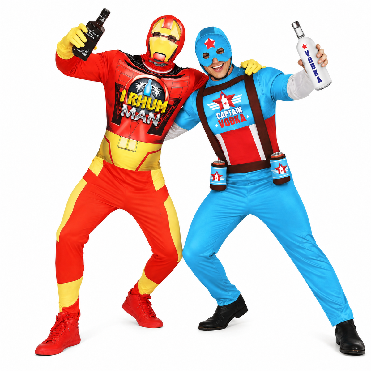 DUO DEAL – Captain Wodka & Irhum Man | Superhelden Kostuums